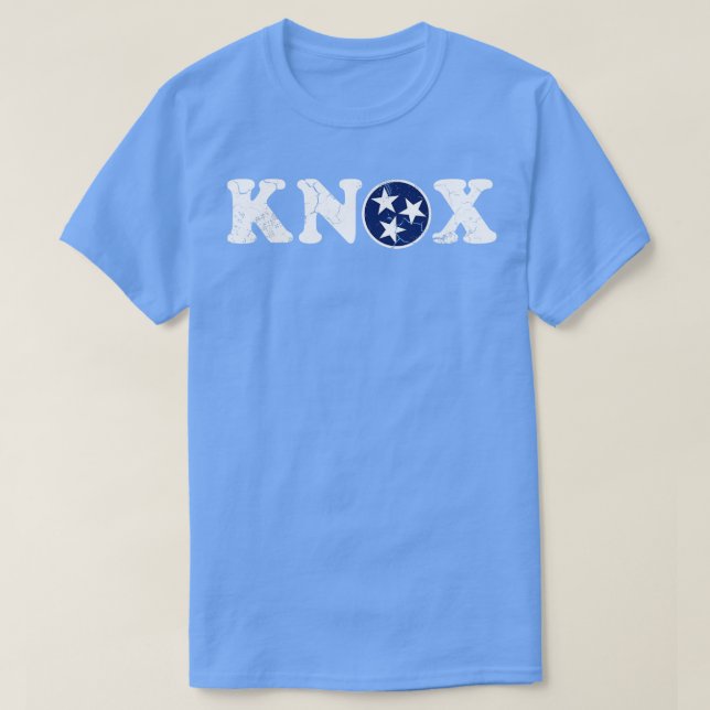 Knox Knoxville Flag Tennessee T-Shirt (Design vorne)