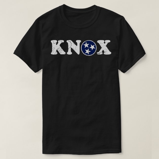 Knox Knoxville Flag Tennessee T-Shirt (Design vorne)