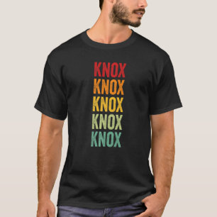 Knox Landkreis Texas Rainbow Text T-Shirt