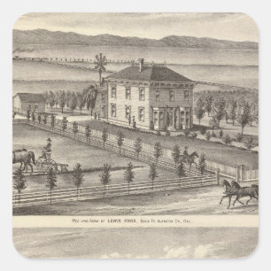 Knox, Stone Residenzen Quadratischer Aufkleber