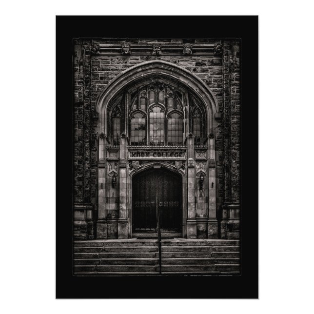 Knox-Uni-Eingang Nr. 1 mit Grenze Fotodruck (Vorne)