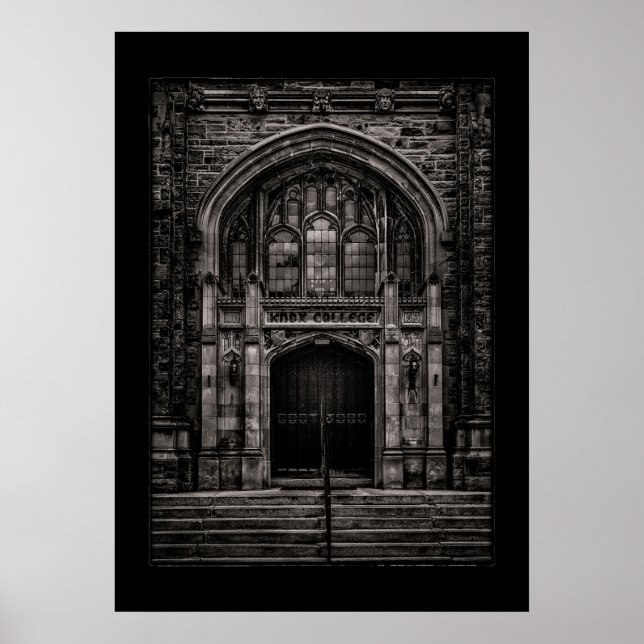 Knox-Uni-Eingang Nr. 1 mit Grenze Poster (Vorne)