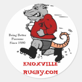Knoxville Rugby Club Runder Aufkleber