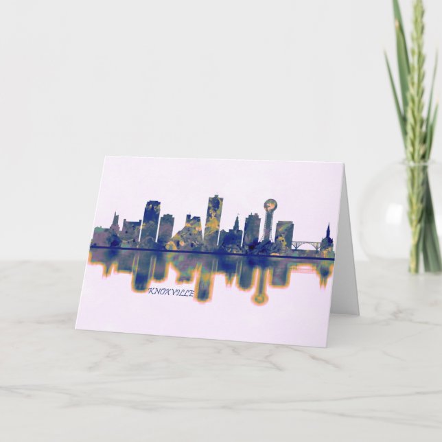 Knoxville Skyline Feiertagskarte (Vorderseite)