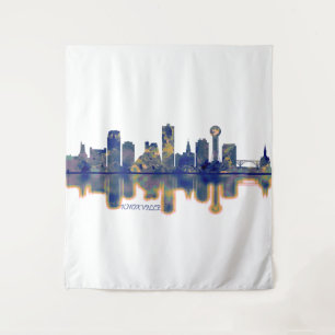 Knoxville Skyline Wandteppich