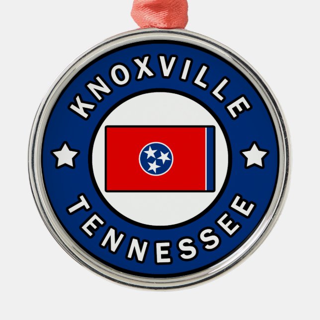 Knoxville Tennessee Ornament Aus Metall (Vorne)