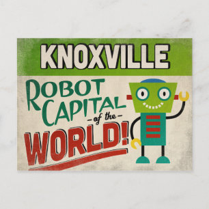 Knoxville Tennessee Robot - Funny Vintag Postkarte