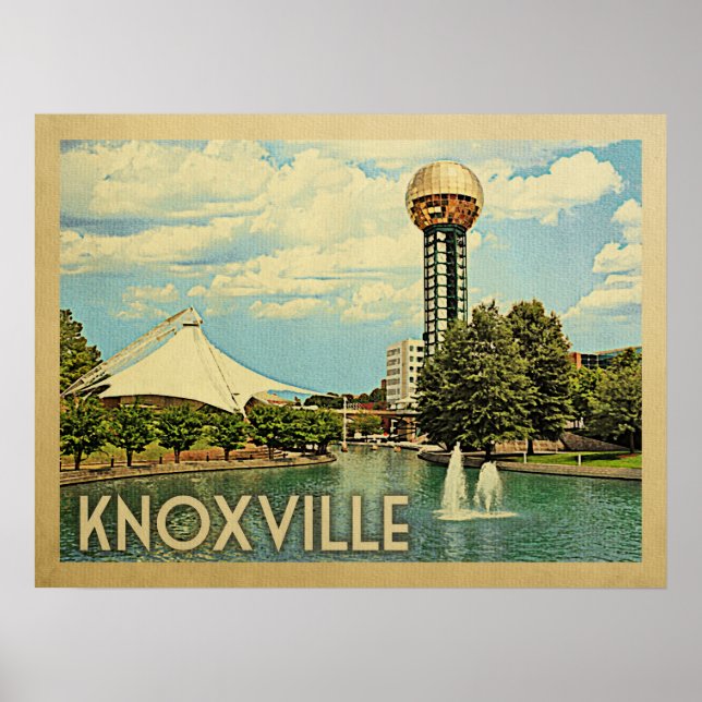 Knoxville Tennessee Vintage Reise Poster (Vorne)