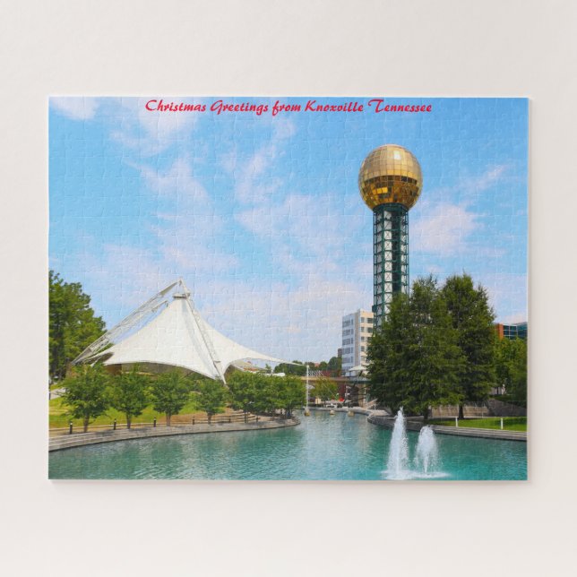 Knoxville Tennessee. Weihnachtsgrüße Puzzle (Horizontal)