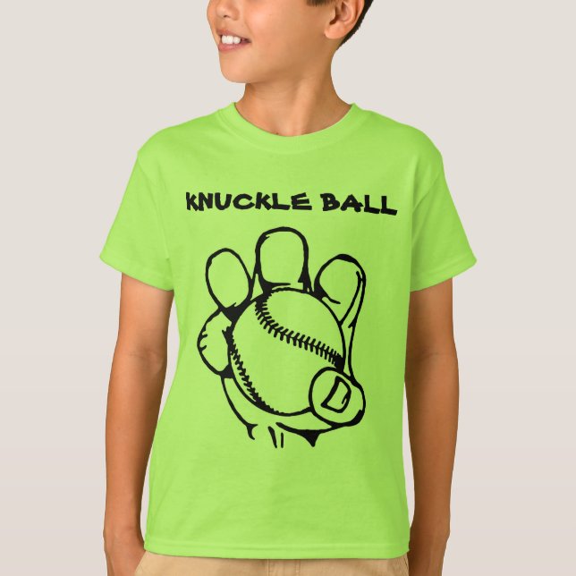 Knuckle Ball Baseball T-Shirt (Vorderseite)