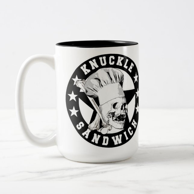 Knuckle Sandwich All Star 2 Zweifarbige Tasse (Links)