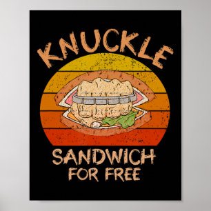Knuckle Sandwich Boxing - Essen Sie mir die Faust Poster