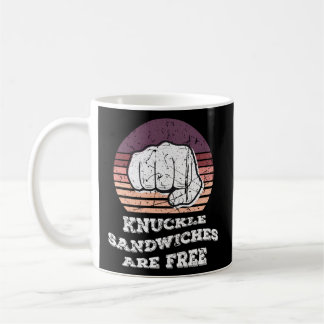 Knuckle Sandwiches sind gratis Boxer Boxhandschuhe Kaffeetasse