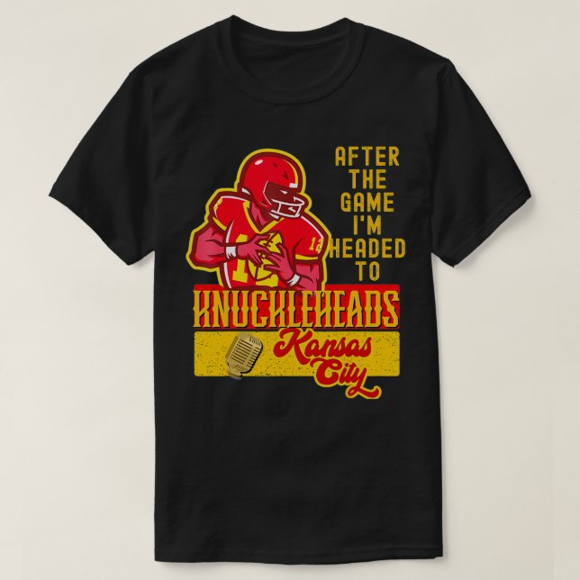 Knuckleheads Kansas City Music Retro BBQ FrontBack T-Shirt (Design vorne)