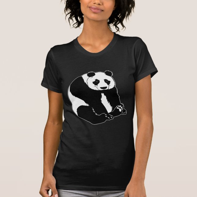 Knuddeliger Panda-Bär T-Shirt (Vorderseite)