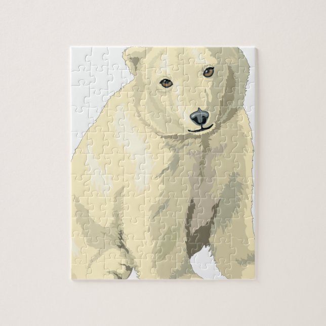 Knuddiger Eisbär Puzzle (Vertikal)