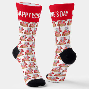 Knuddiger Koala Valentinstag Socken