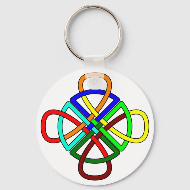 Knüpfarbeit Cross Schlüsselanhänger (Vorderseite)