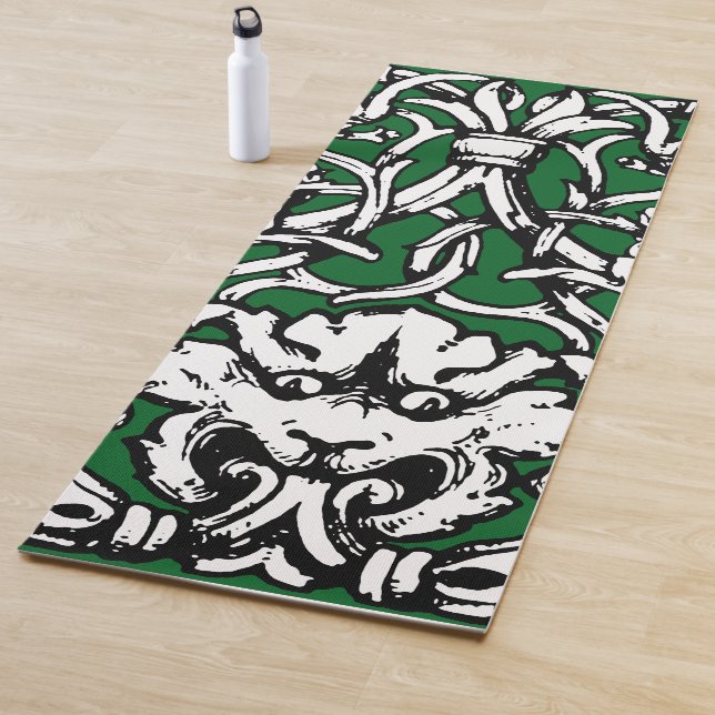 Knüpfarbeit Lion aus dem frühen 20. Jahrhundert Yogamatte (Beispiel)