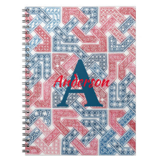 Knüpfarbeit Sampler - alles verdreht Notizblock