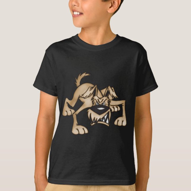 KnurrenCartoon-Hund T-Shirt (Vorderseite)
