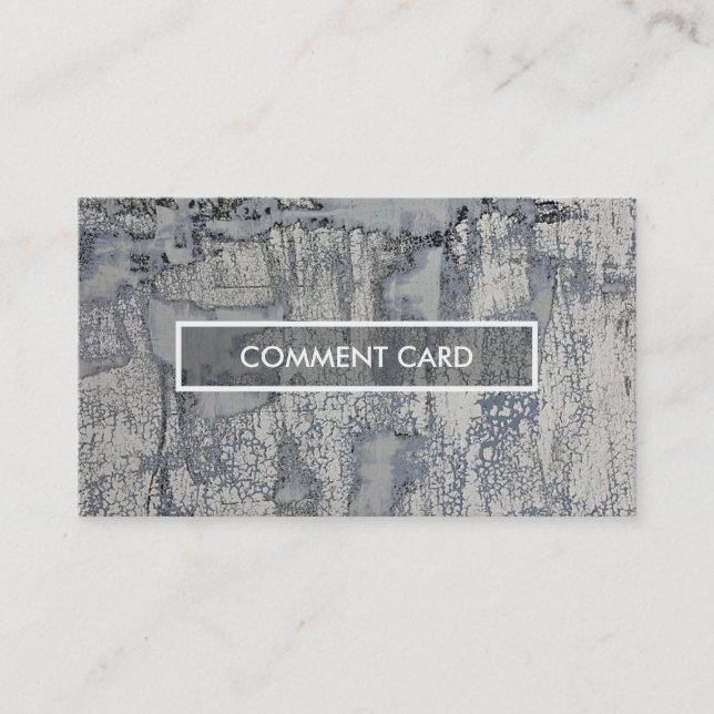 knusperige Beschaffenheit der Kommentarkarte Visitenkarte (Vorderseite)