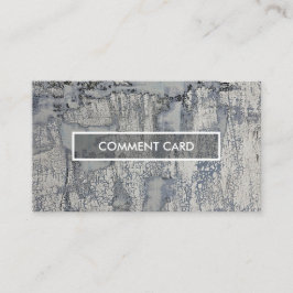 knusperige Beschaffenheit der Kommentarkarte Visitenkarte