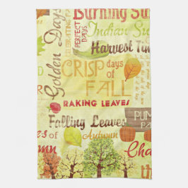 Knusprige Herbsttage Thema Küche Handtuch