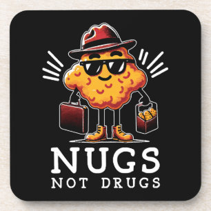 Knusprige Nuggets, keine Drogen Getränkeuntersetzer