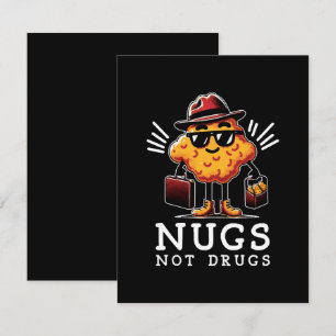 Knusprige Nuggets statt Drogen Begleitkarte