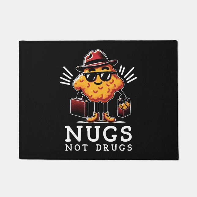 Knusprige Nugs, keine Drogen Fußmatte (Vorderseite)