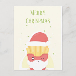 Knusprige Patties Frohe Weihnachten Postkarte