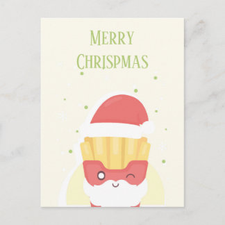 Knusprige Patties Frohe Weihnachten Postkarte