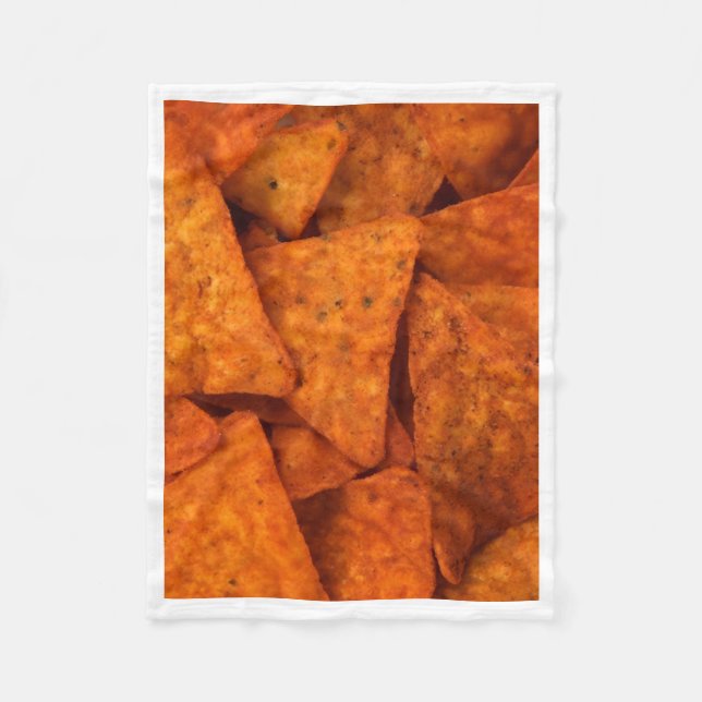 Knusprige Tortilla-Nacho-Chips-Fotografie-Decke Fleecedecke (Vorderseite)