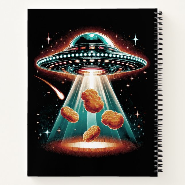 Knuspriges Hähnchen-Nugget Notizbuch (Rückseite)