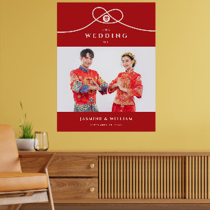 Knutt Doppeltes Glück Foto Chinesische Hochzeit Poster
