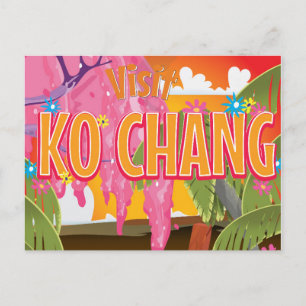 Ko Chang Thailand Reiseplakat Postkarte