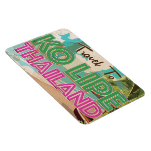 Ko Lipe Thailand Vintages Urlaubspaket Magnet