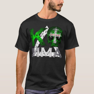 KO MIXED MARTIAL ARTS Schädel und Kombat Kross T-Shirt