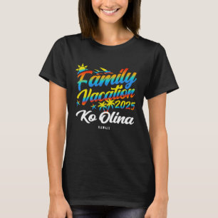 Ko Olina Beach Hawaii Familie passende Urlaubssumm T-Shirt