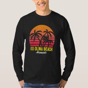 Ko Olina Beach Hawaii Oahu Hawaiian Sunset Palm Tr T-Shirt