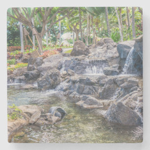 Ko Olina O'Ahu Hawaii Wasserfall Steinuntersetzer
