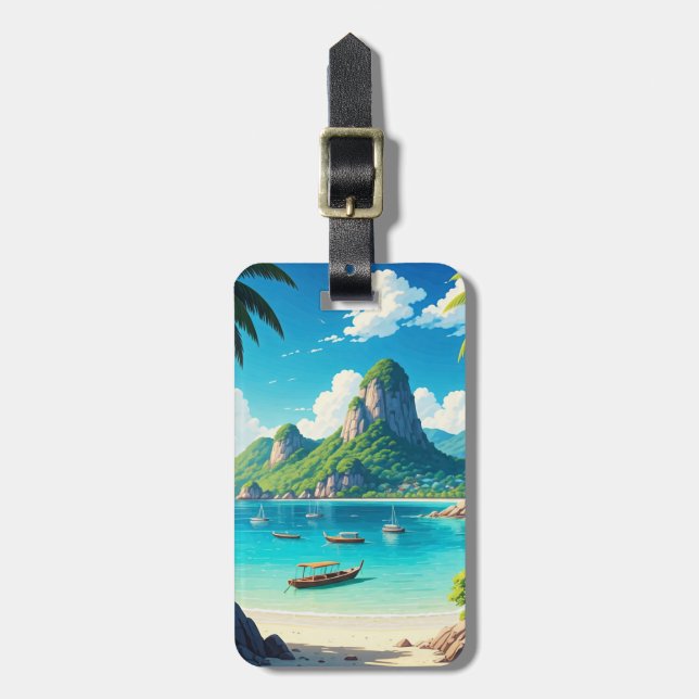 Ko Samui Thailand Beach Gepäckanhänger (Vorderseite vertikal)