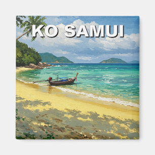 Ko Samui Thailand Fischerboot Magnet
