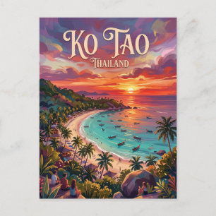 Ko Tao Thailand Postkarte