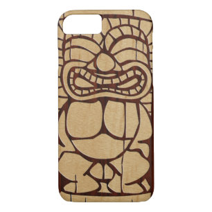 Koa Wood Tiki Ailani Imitats WoodSurfboard Case-Mate iPhone Hülle