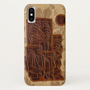 Koa Wood Tiki Sun Imitate HolzSurfboard Case-Mate iPhone Hülle