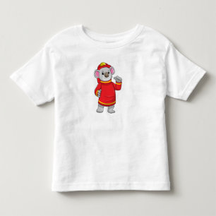 Koala als Feuerwehrmann mit Helmet Kleinkind T-shirt