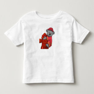 Koala als Feuerwehrmann mit Hydranten Kleinkind T-shirt