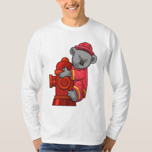 Koala als Feuerwehrmann mit Hydranten T-Shirt